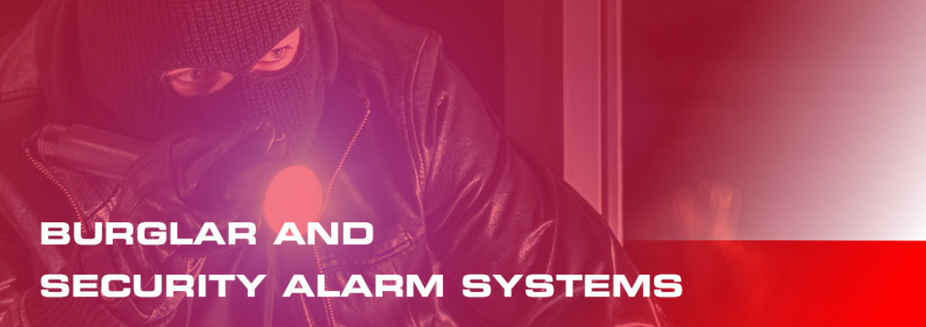 burglar and security alarm systems page header